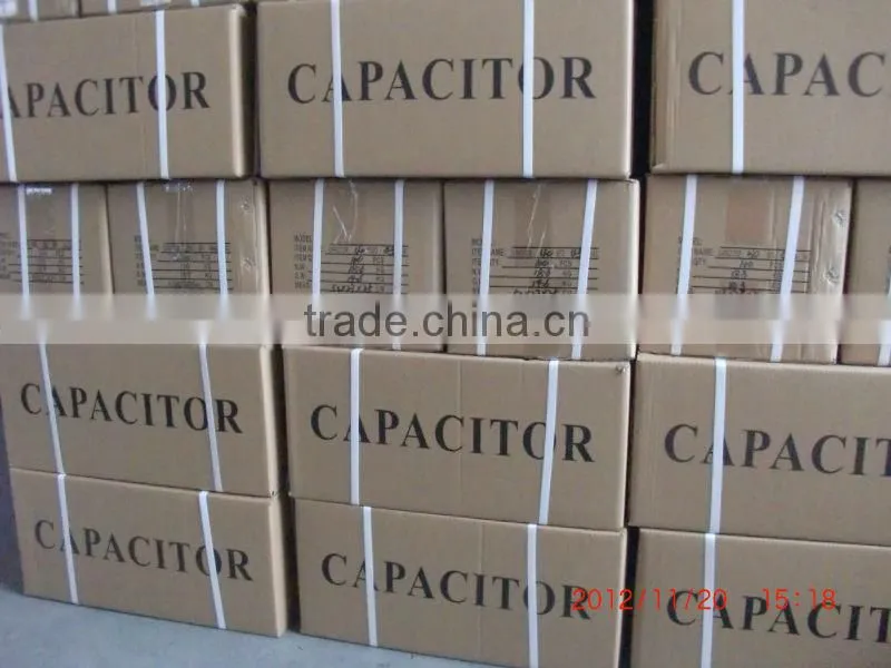 white plastic round case cbb60 mfd ac capacitor