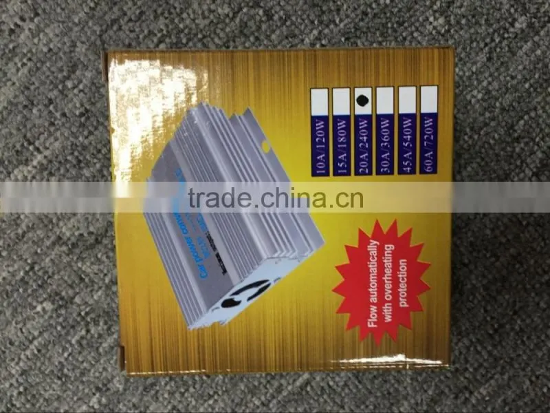 2016 new hot item car DC 24V Step-Down To DC 12V 20A power Converter