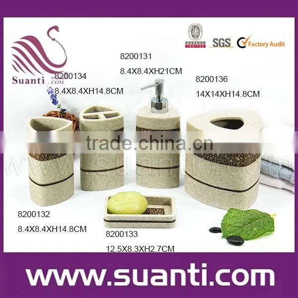 2016 new custom hotel bathroom accessory set