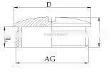 Nylon IP68 standard plastic cable gland