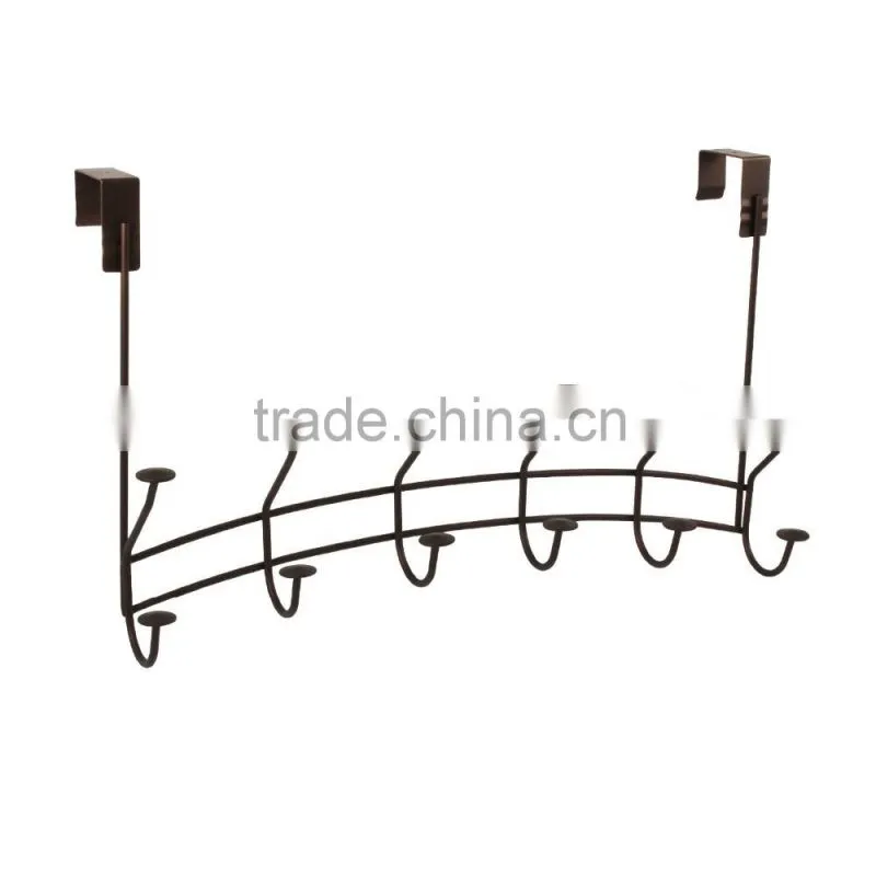 Metal over the door hook and over the door rack