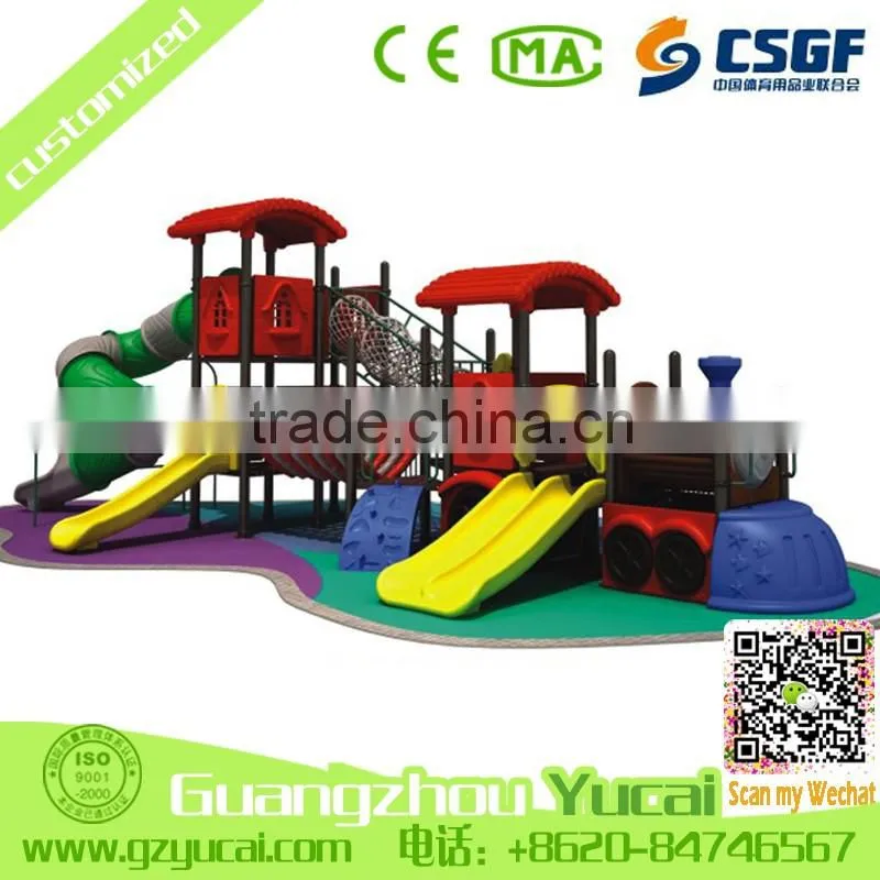 children plastic slides outdoor game gym playground equipment for sale