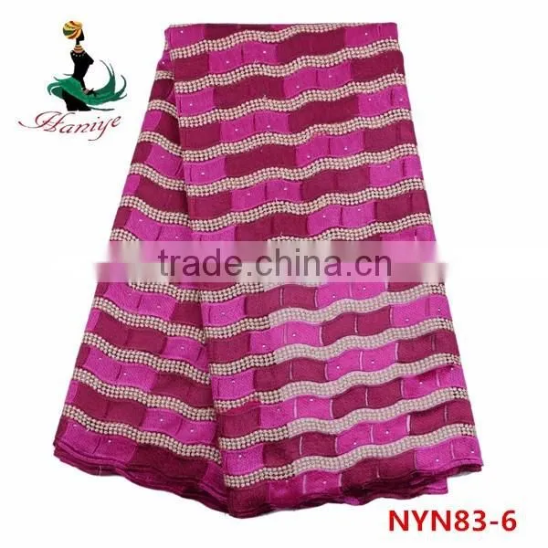 2016 Haniye new design tulle lace fabric tulle lace fabric wholesale for clothes/NYN83