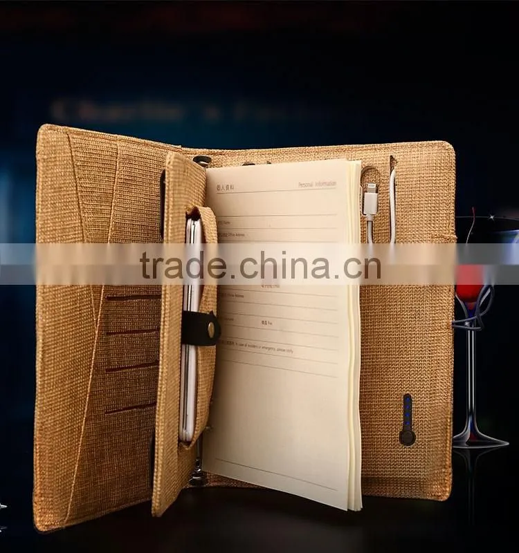Plaro 2016 New gift notebook with mini pen holder notebook