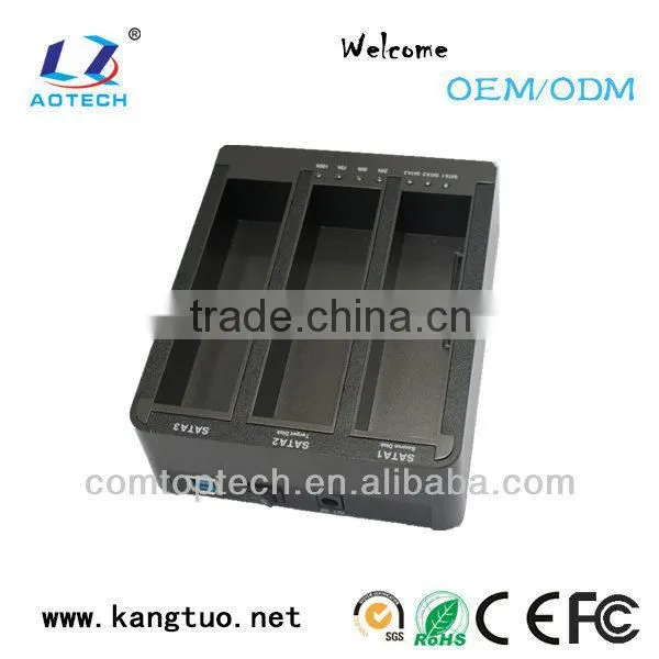 USB3.0 SATA 3 bays dual bay hdd docking station