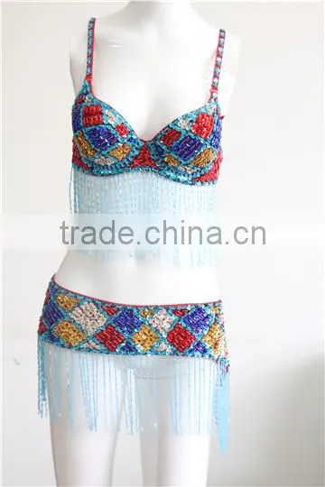 DS-016 new design sexy carnival party dance bikini & ballroom bra