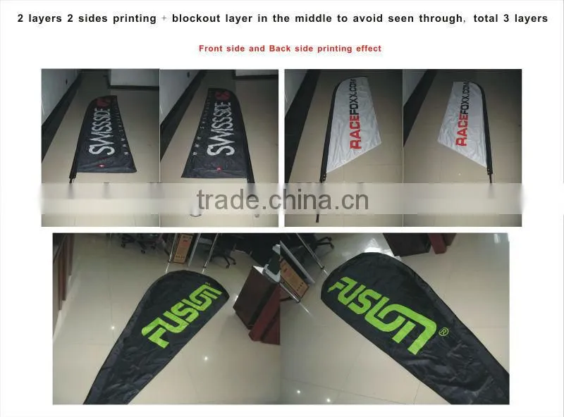 NO MOQ custom feather beach flag sublimation printer