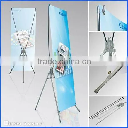 2013 hot sale & high quality indoor & outdoor X banner stand displays, outdoor water tank x banner display for advertising