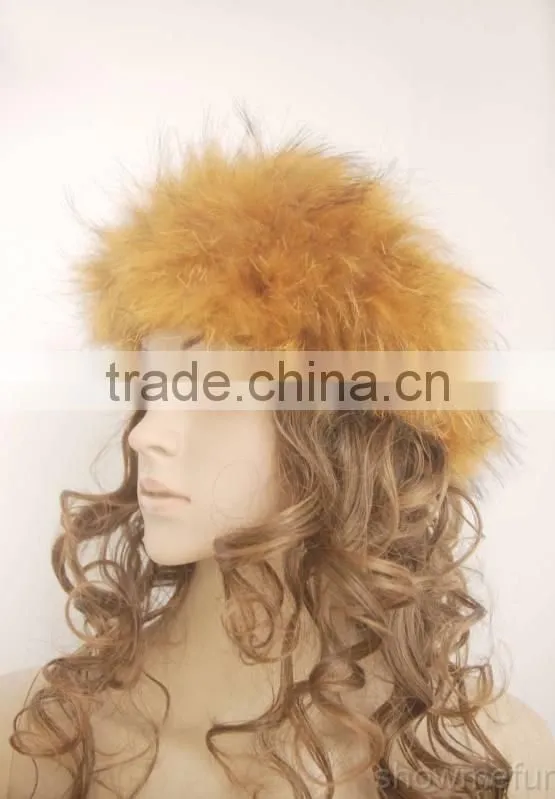HB1 fashion style fox fur headband