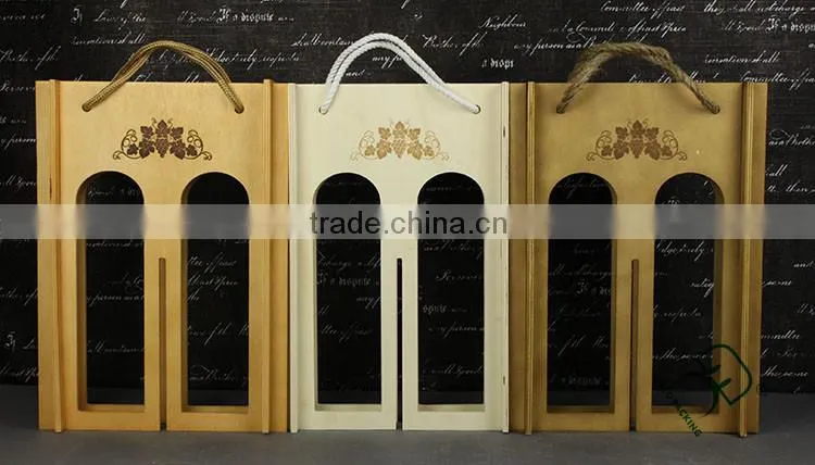 2015 New product! Unique Not closed Multi function wooden wine box