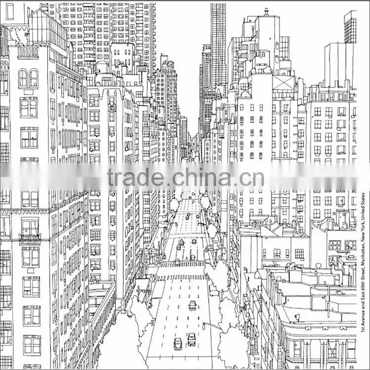 Shenzhen colouring secret garden adult and children drawing coloring book printing