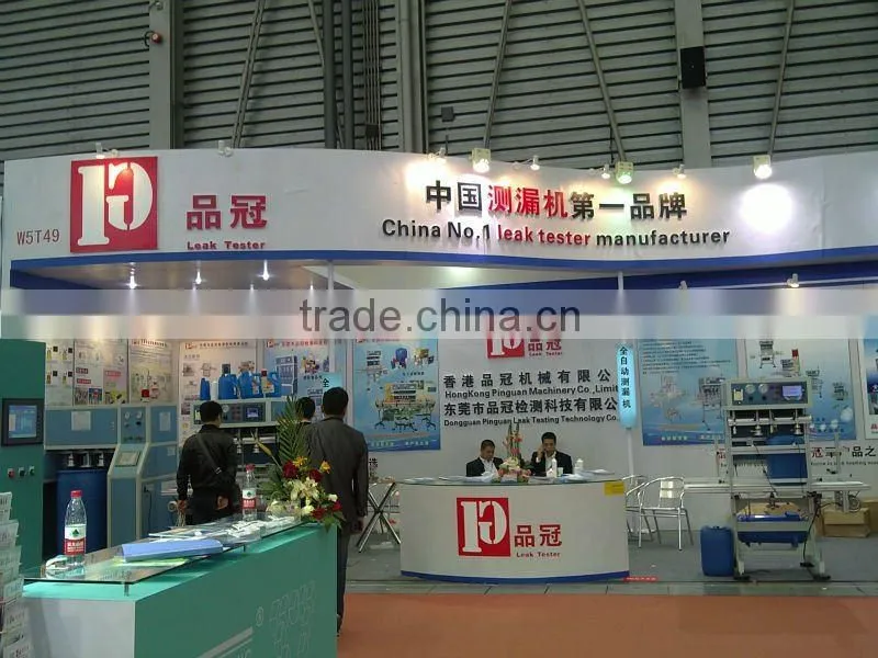 HDPE plastic bottle leak tester