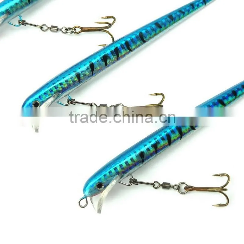 3PCS 12.5cm/8g fishing lures 4# hook with rolling swivels fishing hard bait lures
