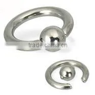 Fashion316L surgical stainless steel earing,BCR body jewelry