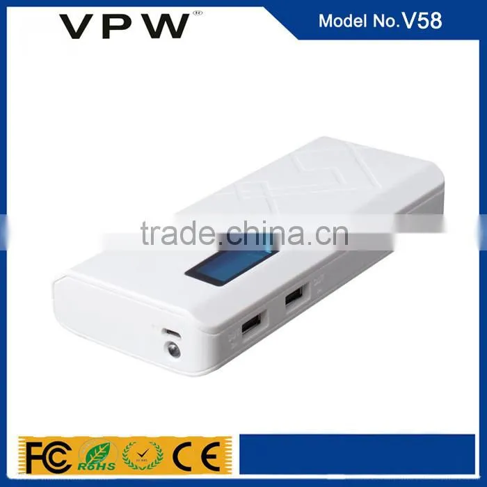 Rechargeable Li-ion Battery Power Bank 10000 20000 With LCD Display