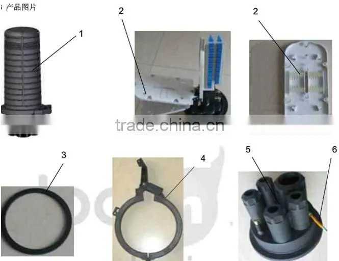 24 Core Waterpoof Dome Fiber Optic Splice Closure Joint Enclosure