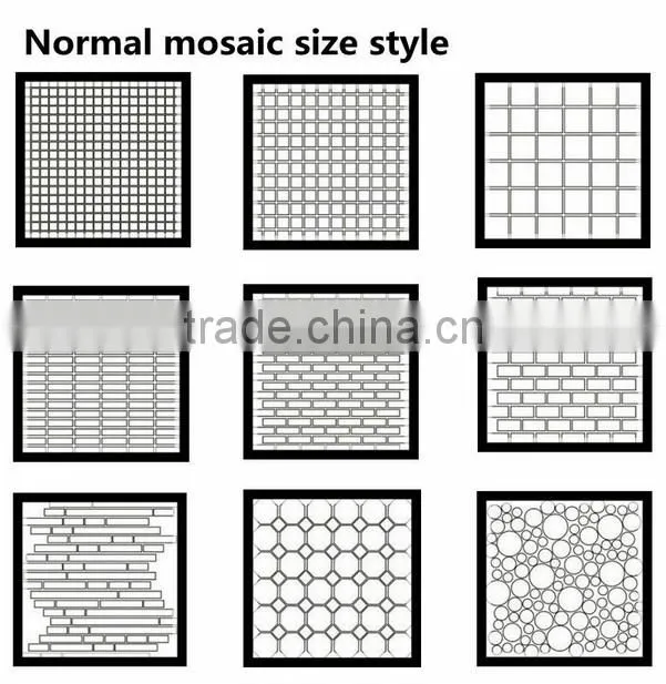 roman mosaic tile and ice crackle glass mosaic tile