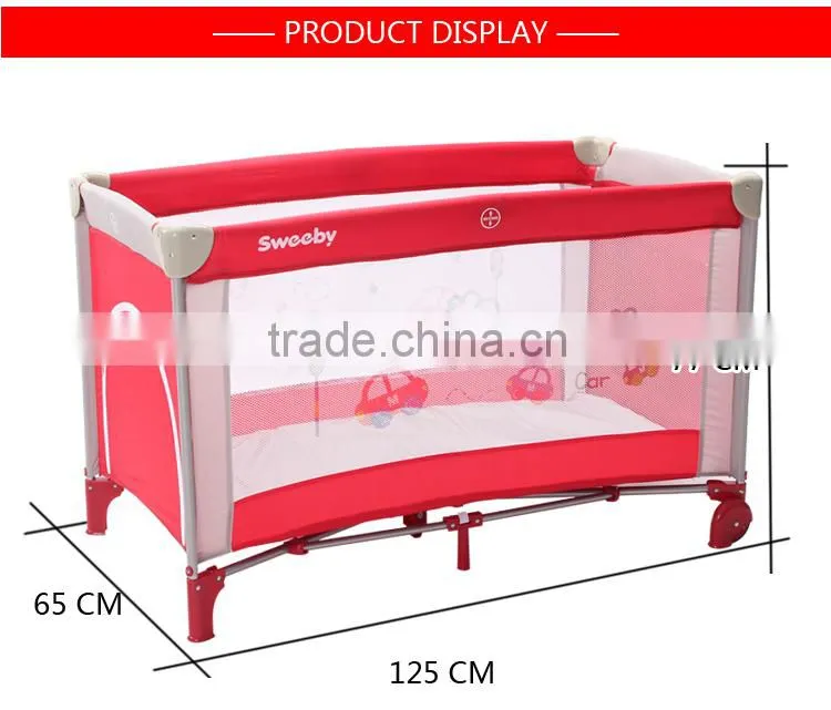 2016 Wholesale Customizable Baby Playpen Foldable Baby Play Yard
