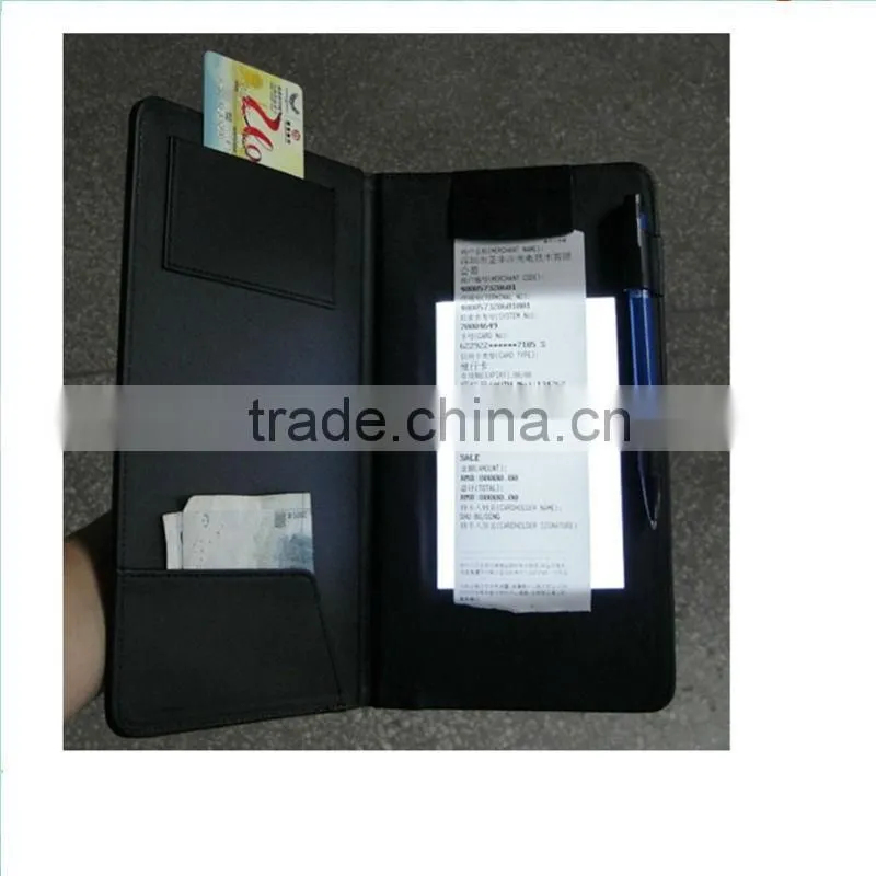 2016 hot sale restaurant leather menu cover led visual presenter