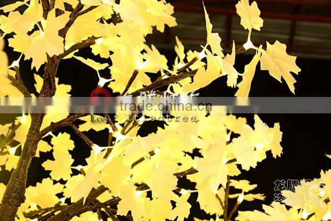 3m Nice artificial warm white led maple tree with design patent