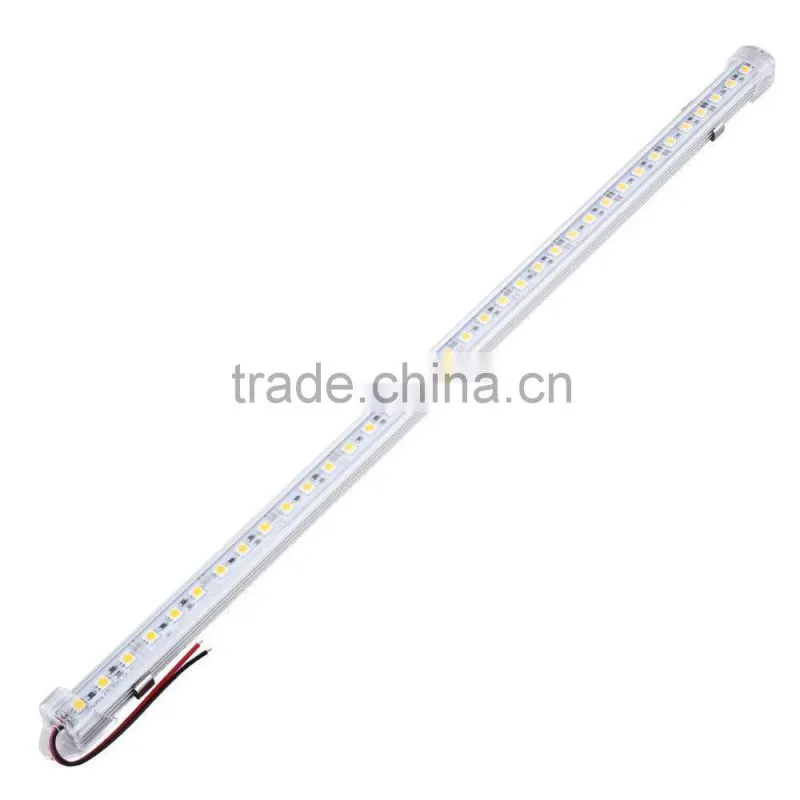 Waterproof Frost Cover Metal Cap DC12V 50cm 5050 SMD 36Leds/50cm Led Rigid Bars Strip light Bulbs Aluminum Slot