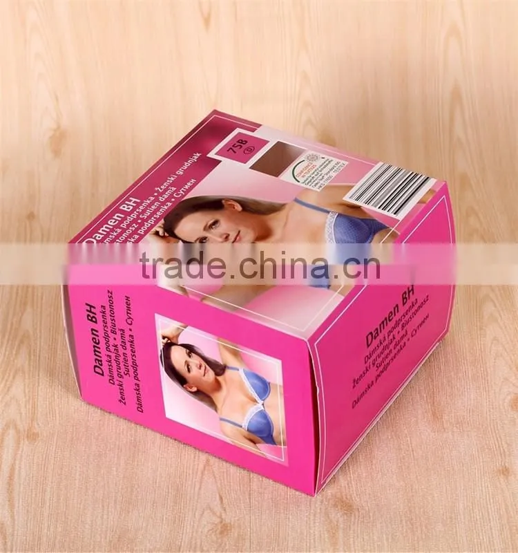 Beautiful design cardboard lingerie packaging box