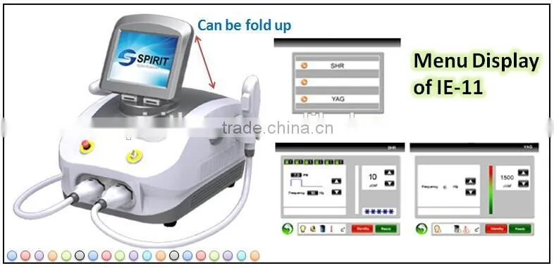 2 in 1 SHR hair removal, Laser tattoo removal machine Elite