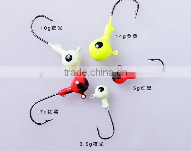 Bait jig head fishing hook pack lead head hook