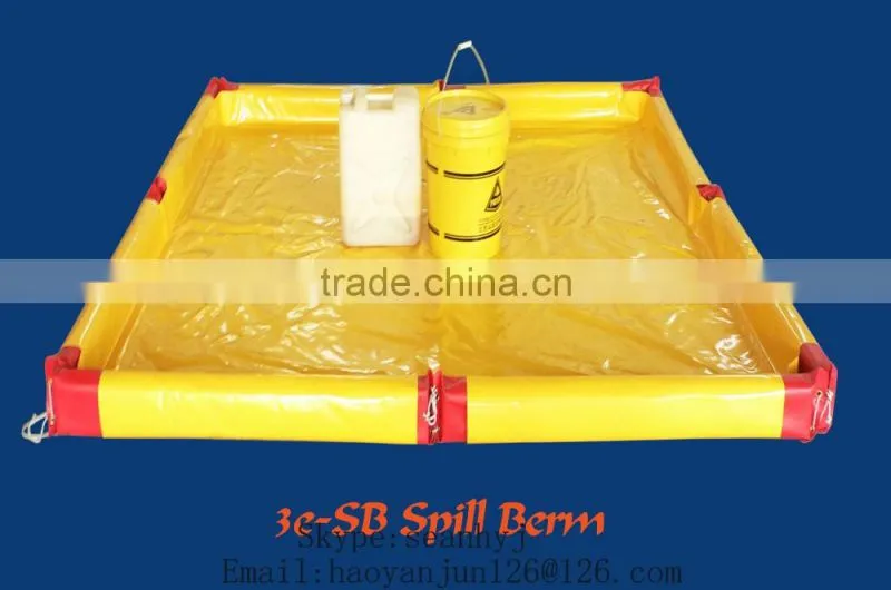Environmental protection oil spill containment berm