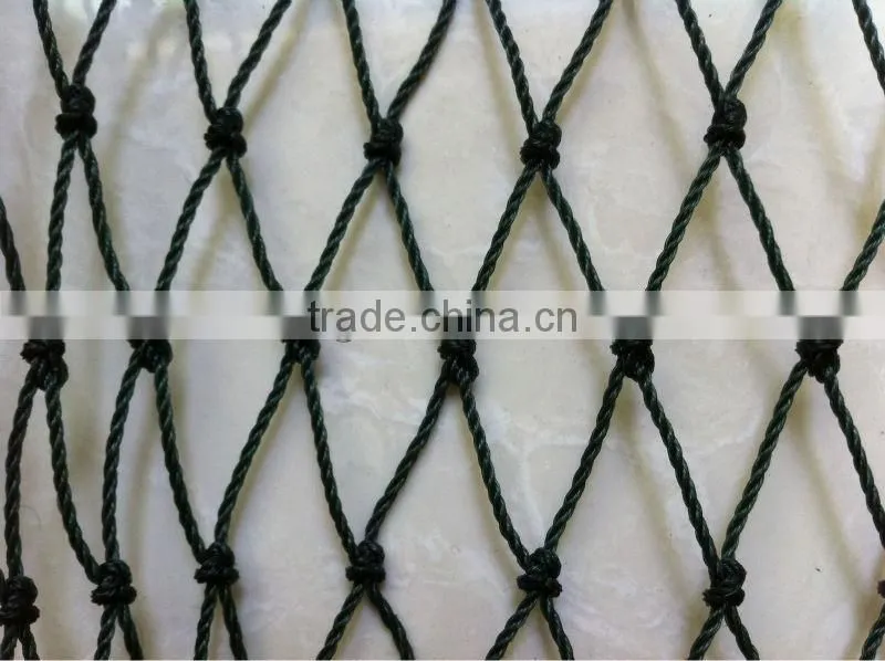 PE Knotted Net , 3 Strands Twisted Twine