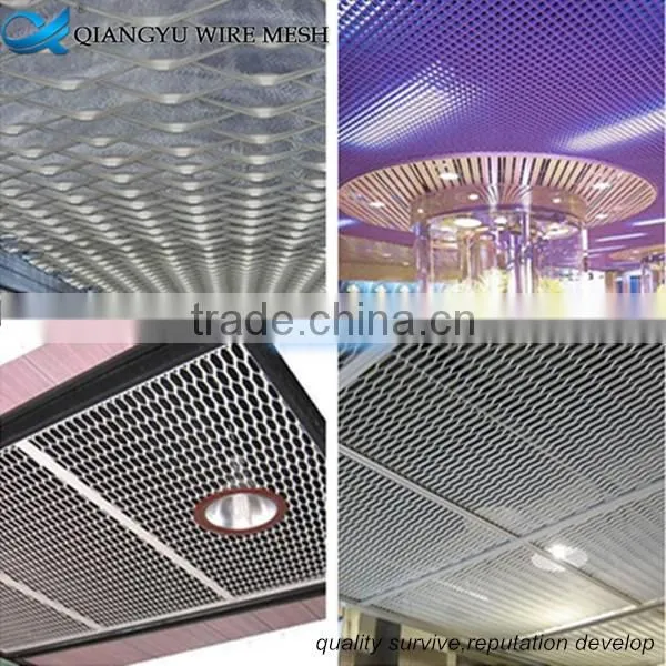 flat expanded metal mesh,4mm thick low carbon steel expanded metal mesh