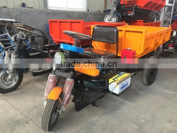 Loading 2t Diesel engine dumper cargo tricycle for ore