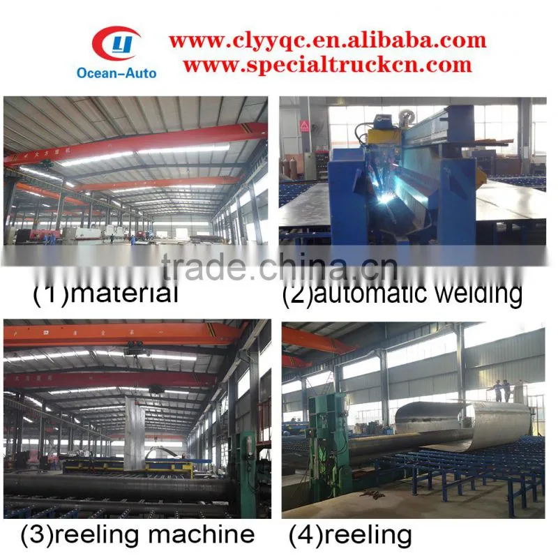 aluminum vacuum tank truck 4000L with optional chassis