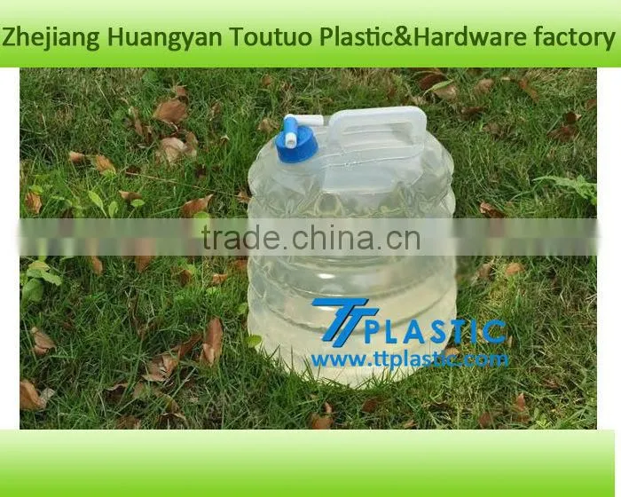 15L 4gallons camping expandable water carrier with tap