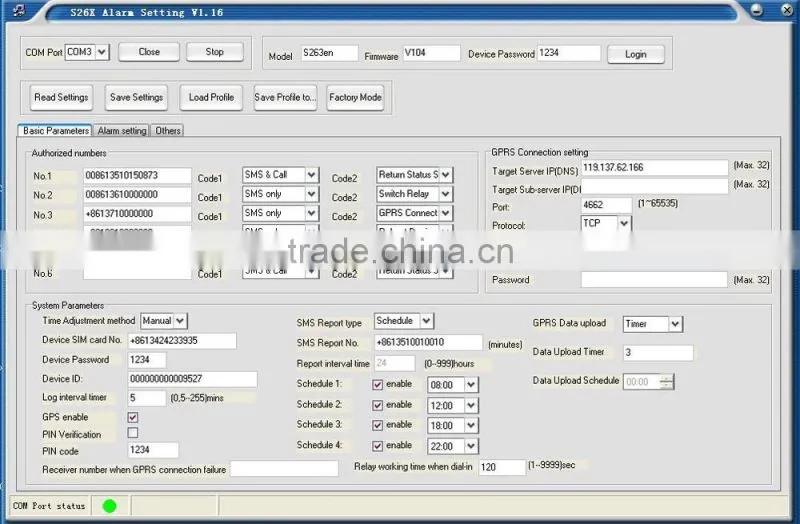 King Pigeon S262W GSM/3G WCDMA Industrial GPS Data logger with Ultra-low/Low/High/Ultra-High Alarm Monitoring