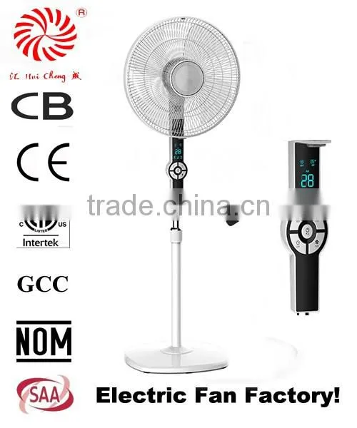 16inch LED Electric Stand Fan Plastic Standing Fan With Remote Control