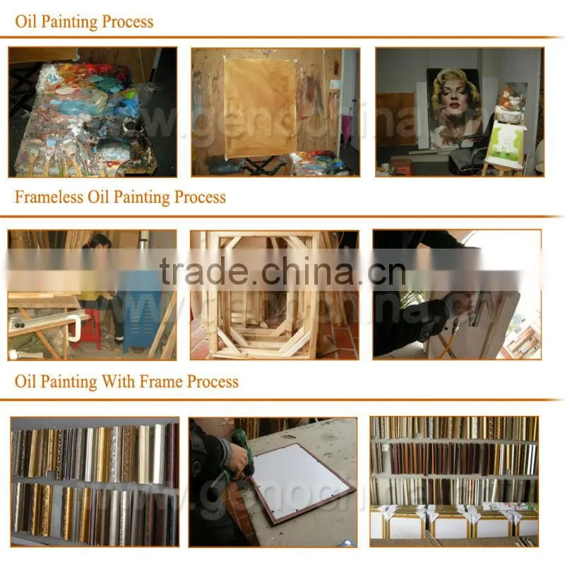 Hand Painted Decorative Pictures oil painting wood frames