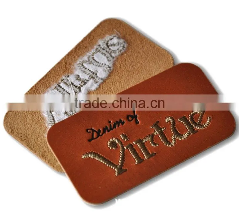Custom pu leather label