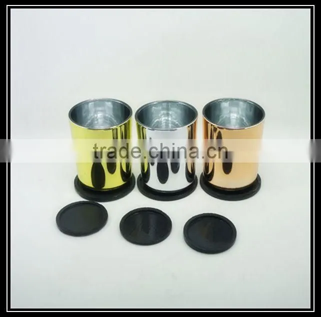 matte black glass candle holder with black metal lid