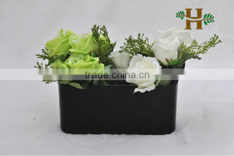 Flat cylinder glass vase,high quality glass vase,glass vase for home decoration