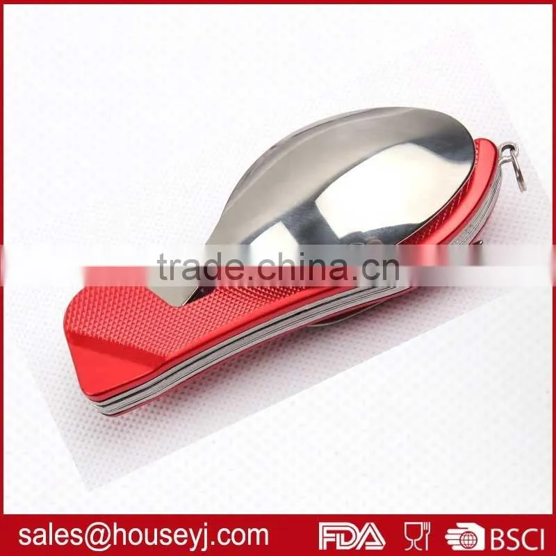 Detachable Picnic tool Folding camping tool portable stainless steel fork outdoor tableware Spoon & Knife