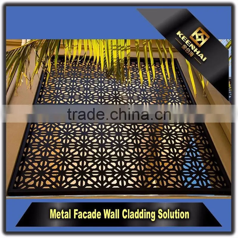Architectural Aluminum Decorative Indoor Curved Metal Garden Fencing