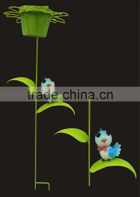 2014 new products lovely caterpillar iron decoration animal figurine hanging flower pot