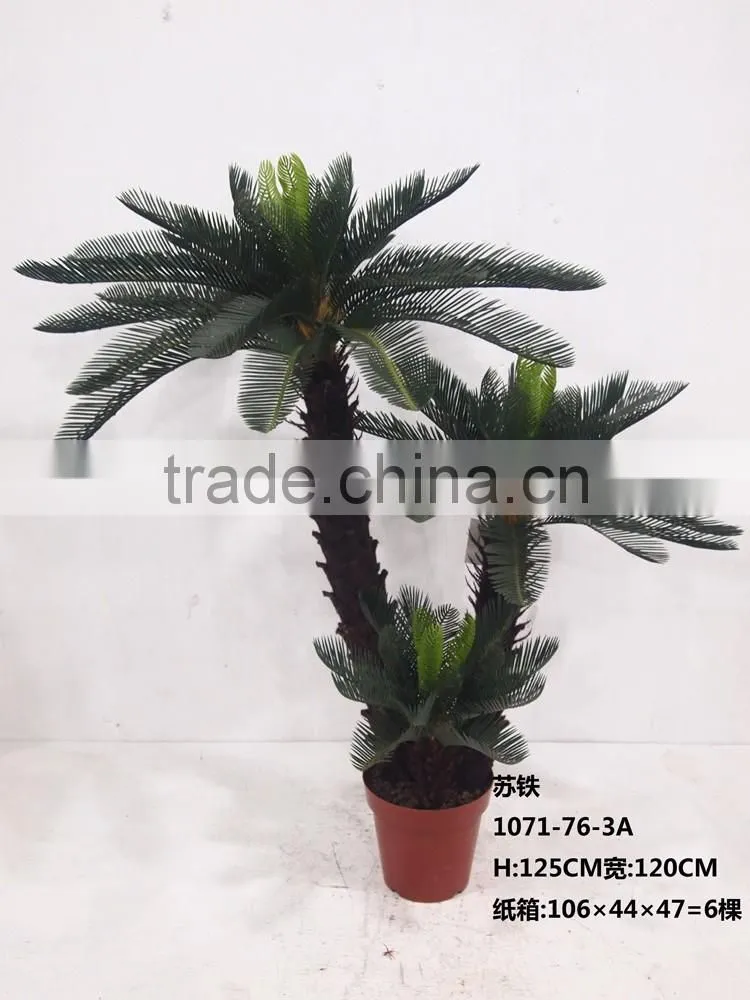 Indoor artificial sago cycas tree for dinosaur world