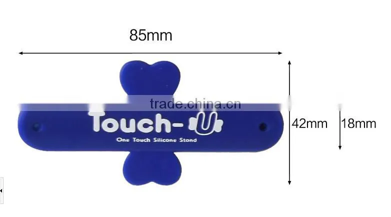 2014 promotional one touch silicone slap smartphone Holder