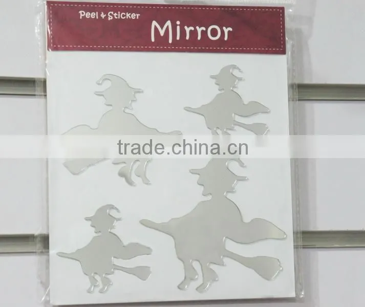 Halloween Cartoon Character Removable Mirror Wall Sticker