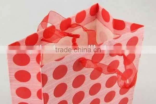 Foldable Gift Bag / Shopping Bag With Dots