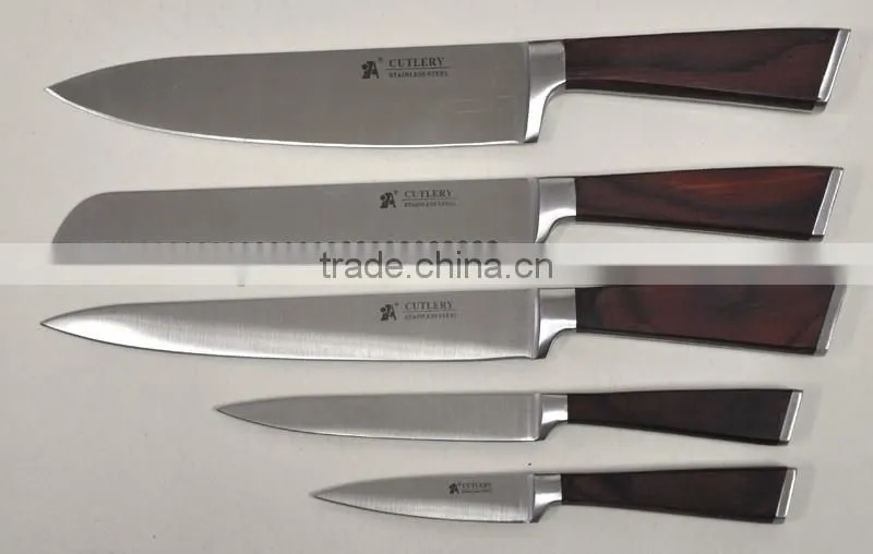 forge steel handle kitchen knife set