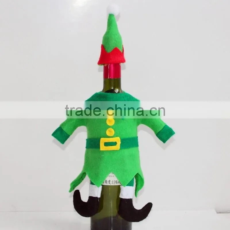 Alibaba China Supplier Novelty Christmas Wine Bottle Covers Christmas Decor