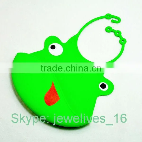Wholesale blank silicone waterproof rubber baby bib